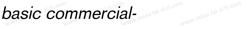 basic commercial字体转换